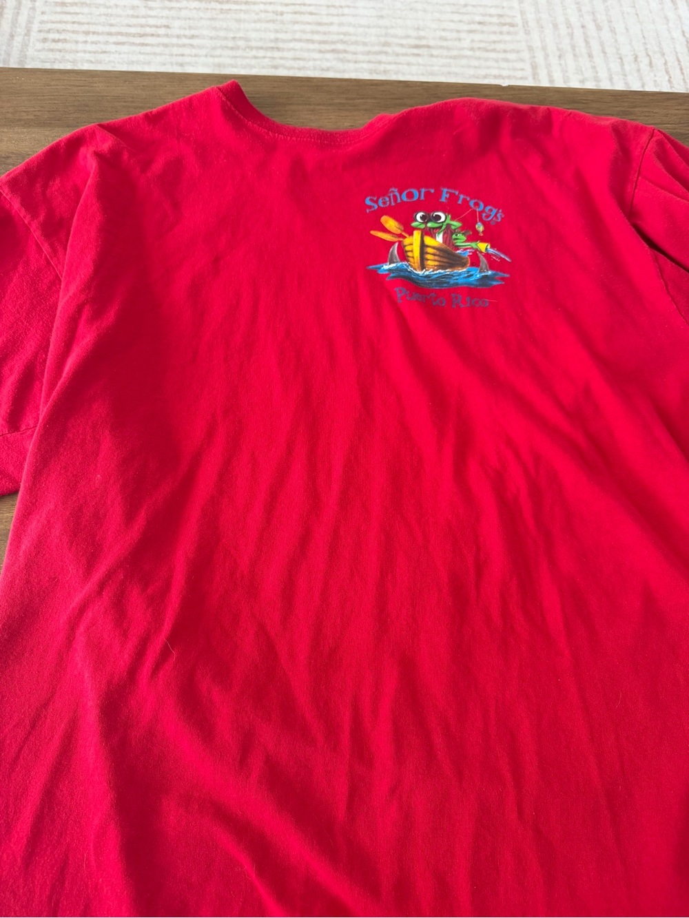 Señor Frogs Red Graphic Tee Puerto Rico